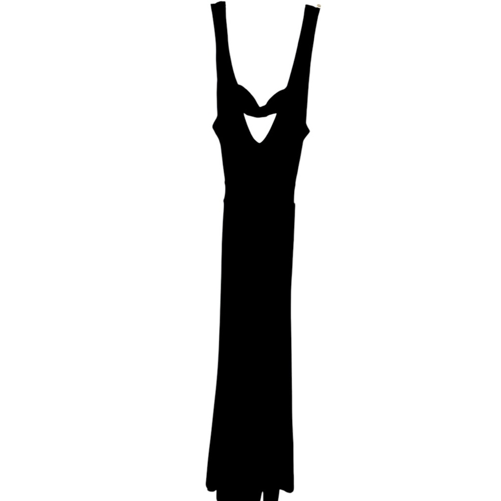 Susana Monaco V Neck -Strap Back Tie Maxi Dress sz. L - Picture 5 of 5
